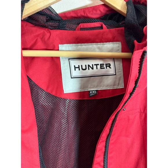 HUNTER Women's Red Adela Classic Waterproof Rain Jacket Plus Size XXL - Picture 11 of 14